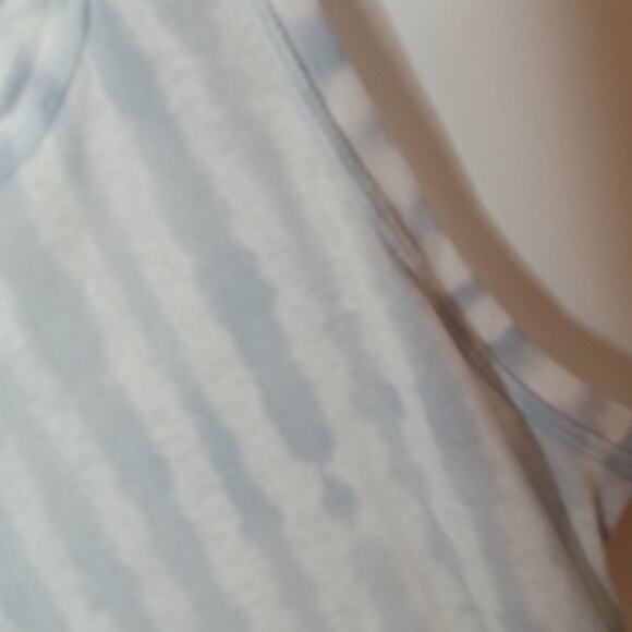 Athleta Women's Breezy Tank. 598043 Cloudy Blue Beach Comber Small Sheer Top - Picture 3 of 8